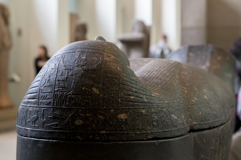 Muzeum Brytyjskie,. sarkofagi były zarezerwowane dla członków rodziny królewskiej i elity /123RF/PICSEL