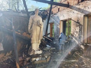 Muzeum poety Skoworody w obwodzie charkowskim zniszczone