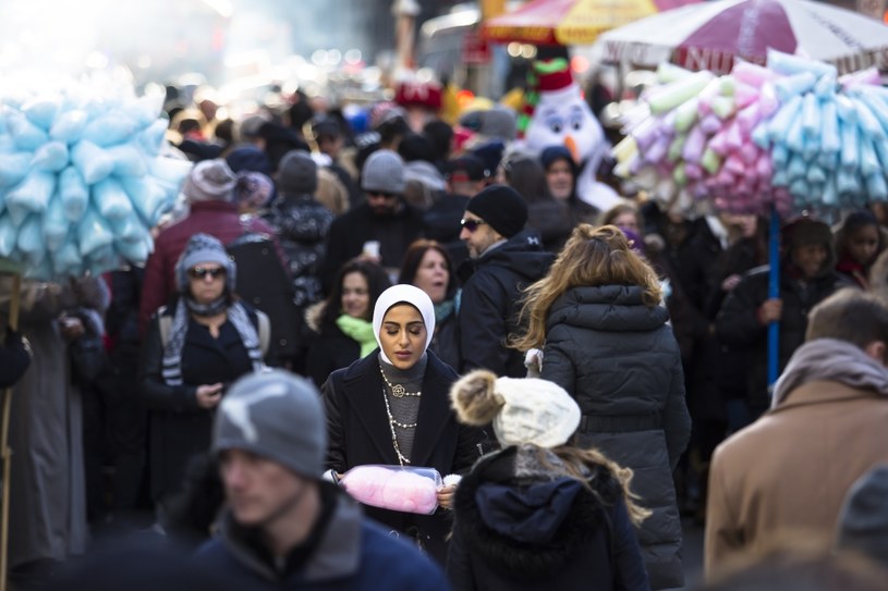 Muzułmanka w Nowym Jorku /AMIR LEVY / GETTY IMAGES NORTH AMERICA /AFP