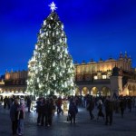 święta Muzyczne rozświetlenie choinki na Rynku Głównym w Krakowie z RMF FM