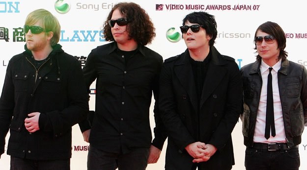 My Chemical Romance jeszcze z Bobem Bryarem (z lewej) fot. Junko Kimura /Getty Images/Flash Press Media