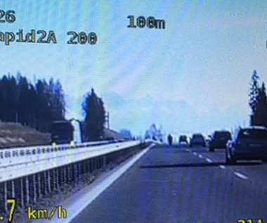 Myślał, że zakopianka to tor wyścigowy. Srogo się przeliczył