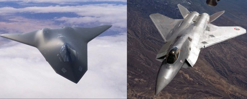 Myśliwce projektu NGAD (po lewej) i FCAS (po prawej) mogą stanowić główną konkurencję dla Tempesta w przyszłości /RaMa /Wikipedia