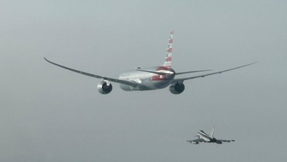 Myśliwce przechwyciły samolot pasażerski we Włoszech [NAGRANIE]