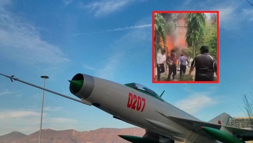 Myśliwiec spadł na szkołę. Wielu zabitych i rannych /X/zrzut ekranu /Shutterstock