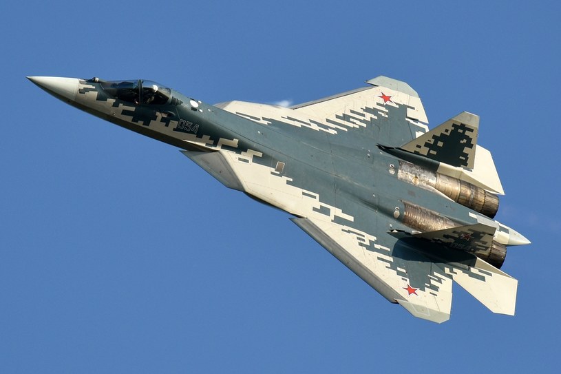 Myśliwiec Su-57 /Anna Zvereva /Wikimedia