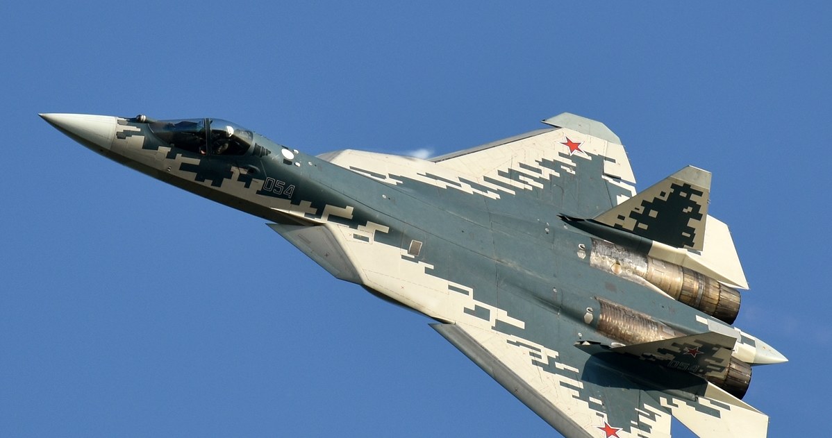 Myśliwiec Su-57 /Anna Zvereva /Wikimedia