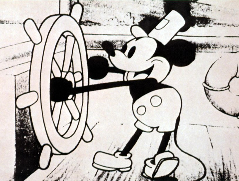 Myszka Miki w filmie "Willie z parowca" z 1928 roku /LMPC / Contributor /Getty Images