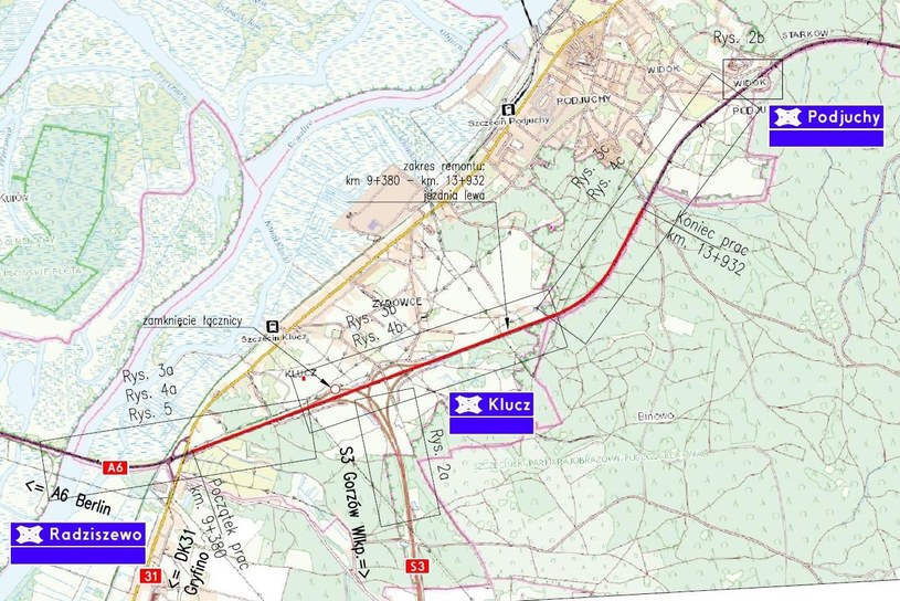 Na 4,5-kilometrowym odcinku autostrady A6 przeprowadzony zostanie remont jezdni. /GDDKiA