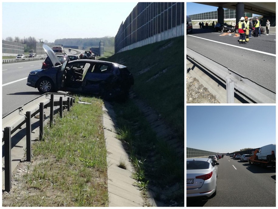 Na autostradzie tworzy się duży korek /Słuchaczka Barbara /Gorąca Linia RMF FM