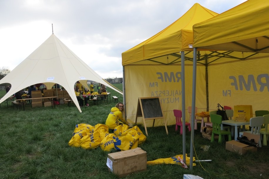 Na Błoniach stanęła scena /Józef Polewka /RMF FM