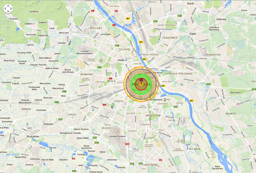 Na centrum Warszawy spadła bomba Fat Man - taka sama jak na Nagasaki. Pałac Kultury i Nauki nie przetrwałby uderzenia /INTERIA.PL