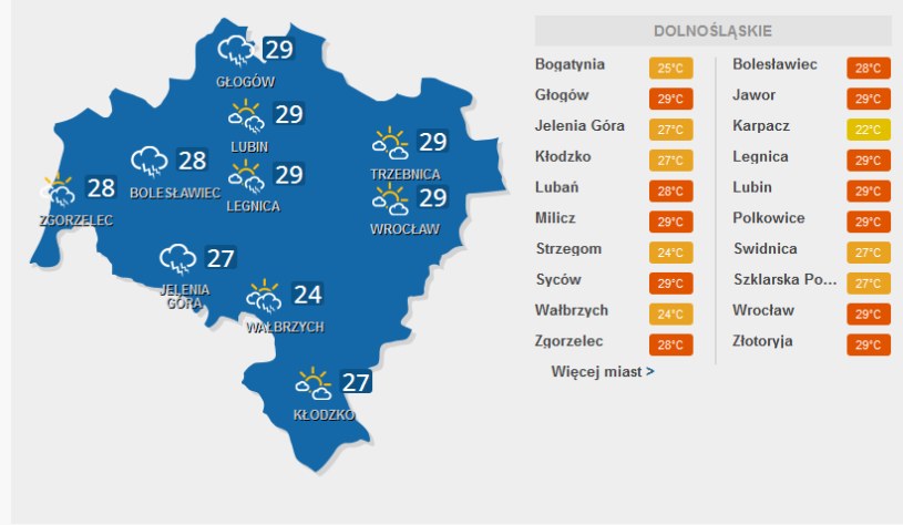 Na Dolnym Śląsku będzie dziś burzowo /INTERIA.PL