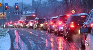 Na drogach gołoledź, "szklanka", lodowisko