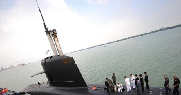 Na fot. okręt podwodny typu Scorpene /AFP