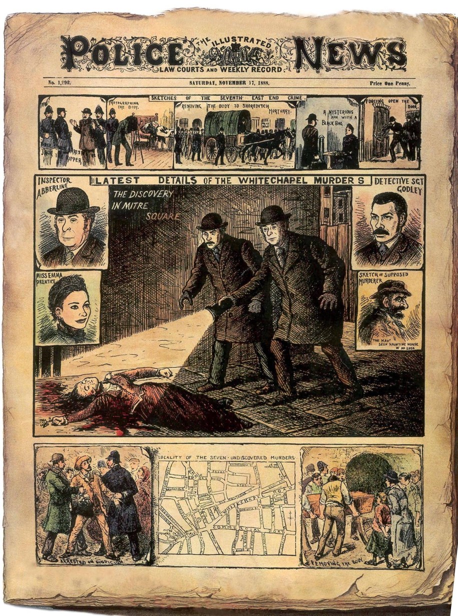 Na ilustracji - dwaj policjanci, którzy znaleźli zwłoki ofiary Rozpruwacza /UPPA/Photoshot    /PAP