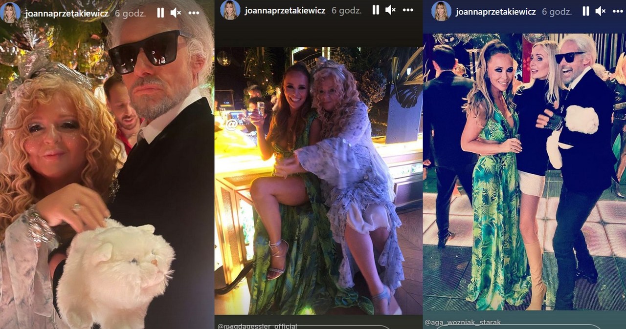 Na imprezie rocznicowej Joanny Przetakiewicz i Rinke Rooyensa bawił się tłum gości /Screeny z profilu www.instagram.com/joannaprzetakiewicz /Instagram