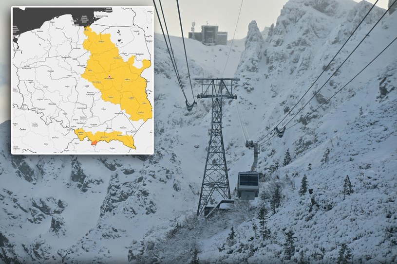 Na Kasprowym Wierchu w Tatrach już zima i śnieg. Teraz opady dotrą nad inne części Polski /Paweł Murzyn  /East News