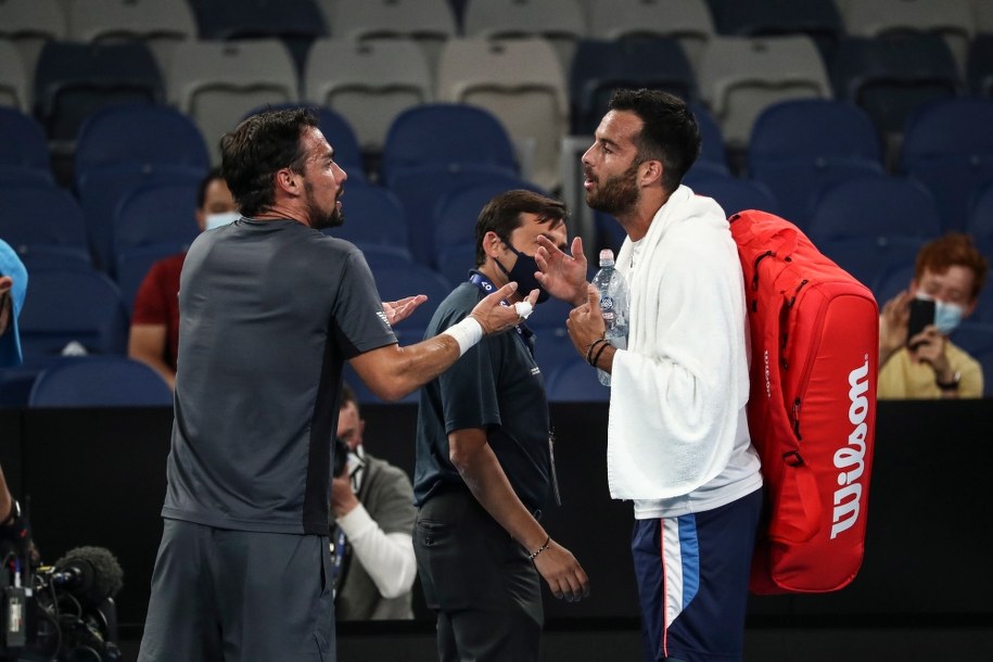 Na konferencji po meczu panowie zapewniali, że to tylko taki incydent /Jason O'Brien /PAP/EPA