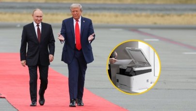 Na lunch miał być filet mignon. Szczegóły spotkania Trump-Putin znalezione w hotelowej drukarce