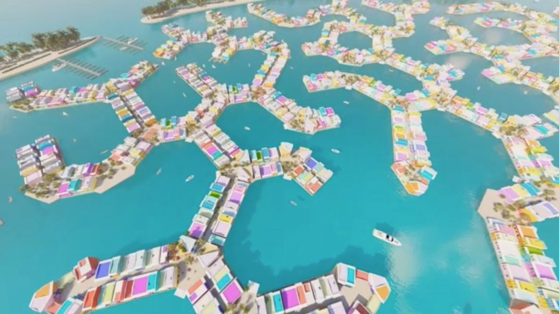 Na Malediwach powstaje największe pływające miasto na świecie /Waterstudio.NL/Dutch Docklands / MEGA / The Mega Agency /Agencja FORUM