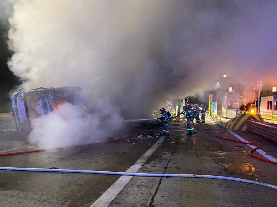 Na miejscu działali strażacy z Sulęcina /Komenda Powiatowa Państwowej Straży Pożarnej w Sulęcinie /