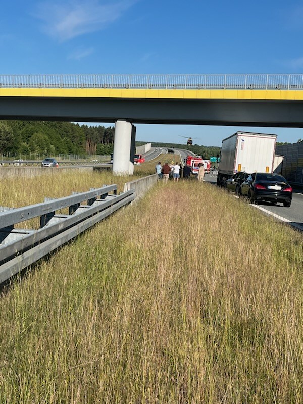 Na miejscu lądował śmigłowiec Lotniczego Pogotowia Ratunkowego /Gorąca Linia RMF FM