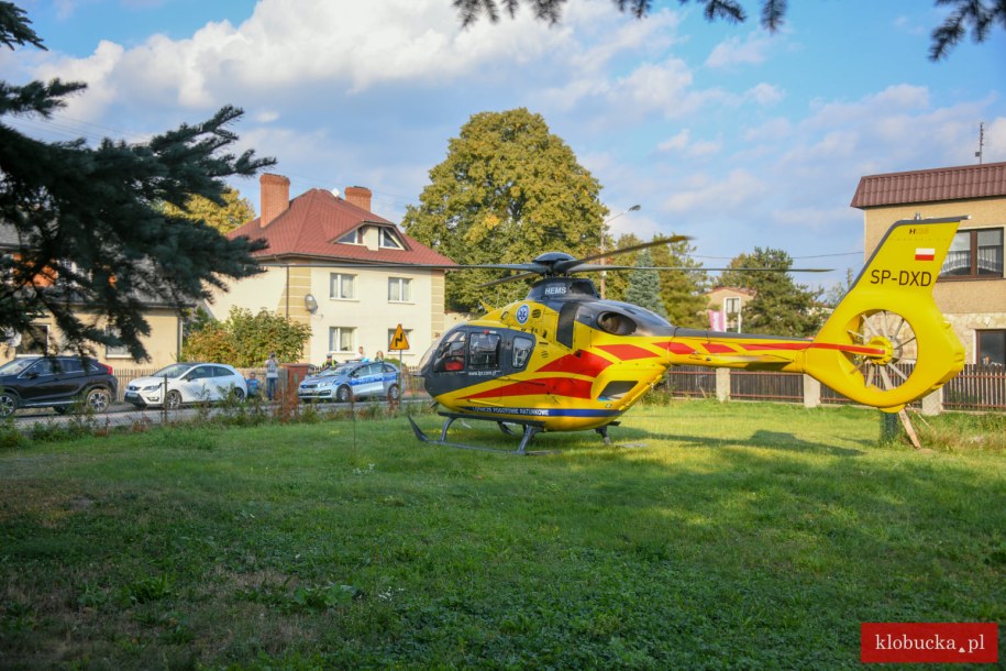 Na miejscu lądowały śmigłowce LPR /Klobucka.pl /