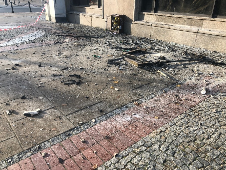 Na miejscu pożaru pracuje inspektor nadzoru budowlanego /Michał Dobrołowcz /RMF FM