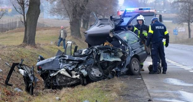 Na miejscu zginęły dwie osoby z forda /PAP