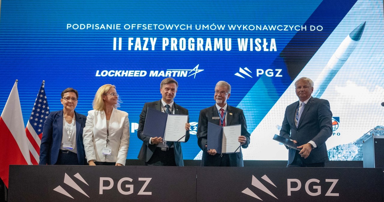 Na MSPO 2024 Lockheed Martin podpisał umowę wykonawczą z Polską Grupą Zbrojeniową na realizację offsetu II fazy programu Wisła /@PGZ_pl /Twitter