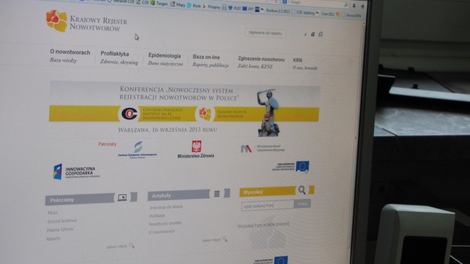 Na nową stronę internetową może wejść każdy /Monika Gosławska /RMF FM