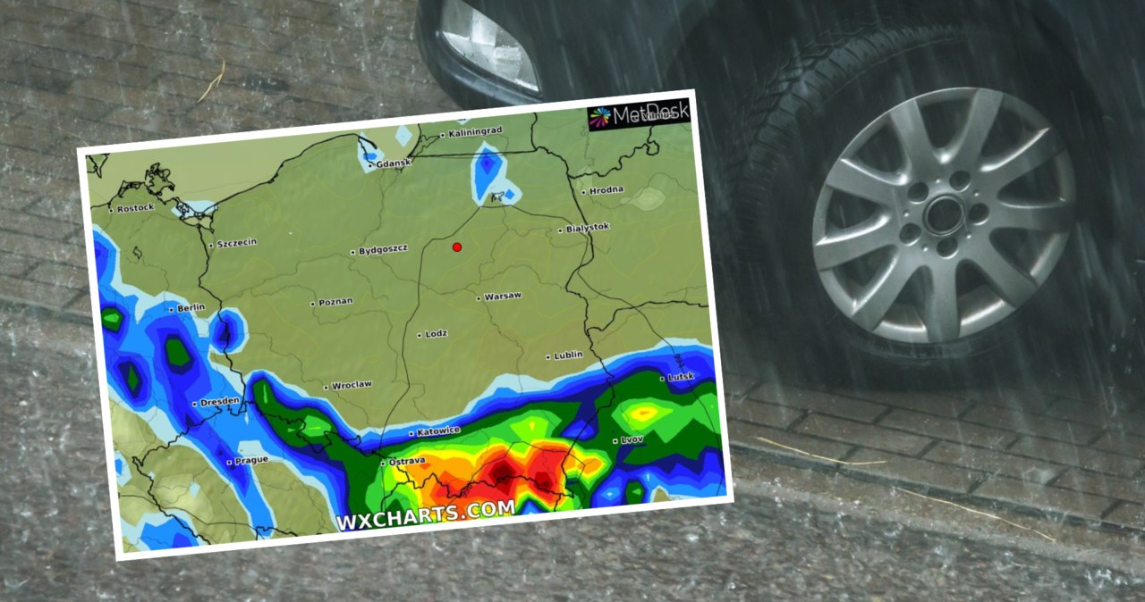Na piątek wystosowano alerty IMGW pierwszego i drugiego stopnia dla trzech województw. Możliwe, że lokalnie spadnie nawet 60 mm deszczu /photowrzesien/123rf/WXCHARTS /