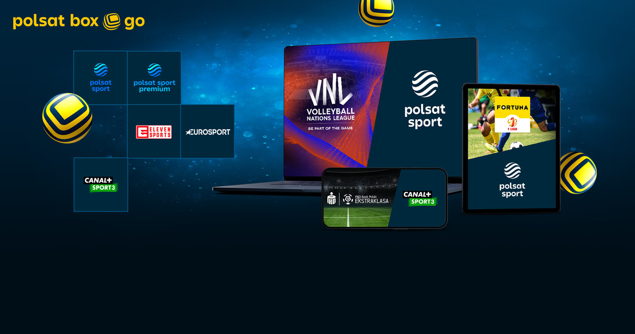 Na platrofmie Polsat Box Go będzie można śledzić wiele emocjonujących wydarzeń sportowych oraz popularnych programów rozrywkowych /Polsat Box Go /materiały prasowe