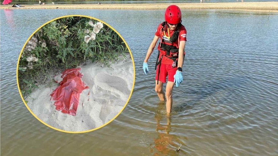 Na plaży w Wiśle znaleziono ludzką czaszkę /Piaseczyńskie WOPR - Grupa Interwencyjna Góra Kalwaria /