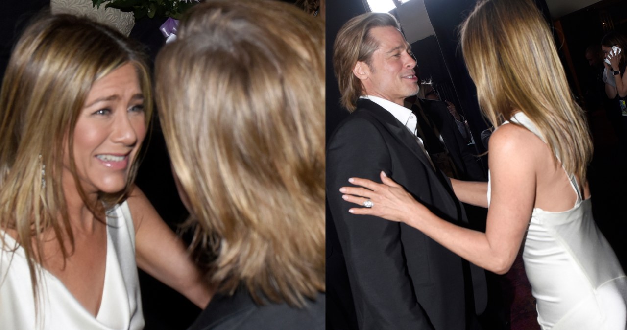 Na początku roku Jennifer Aniston i Brad Pitt, równo 20 lat po ślubie, spotkali się w kuluarach na gali SAG Awards, nie szczędząc sobie czułości /Vivien Killilea /Getty Images