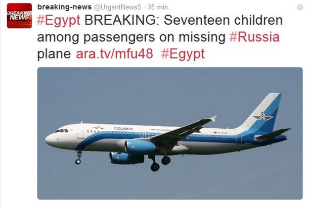 Na pokładzie były dzieci, fot. z twittera breaking.news /