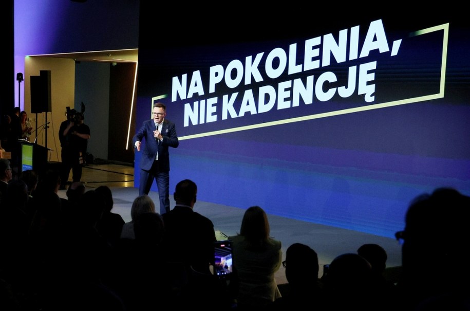 "Na pokolenia, nie kadencję". Konwencja partii Polska 2050. Warszawa, 5 października 2024 / Pawel Wodzynski/East News  /East News