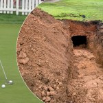 Na polu golfowym zapadł się grunt. Odsłonił zapomniane pomieszczenie