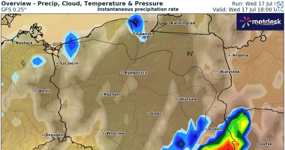 Severe storms will return to the southeast, with gusts reaching 80 km/h/wxcharts/