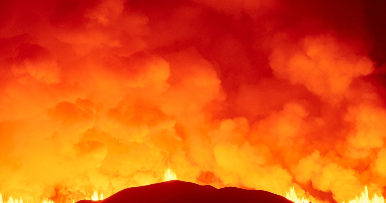 Na półwyspie Reykjanes na Islandii wybuchł wulkan. Lawa wydobywa się z wielokilometrowego pęknięcia w ziemi /http://agnieszka.jastrzebska.is/ /archiwum prywatne