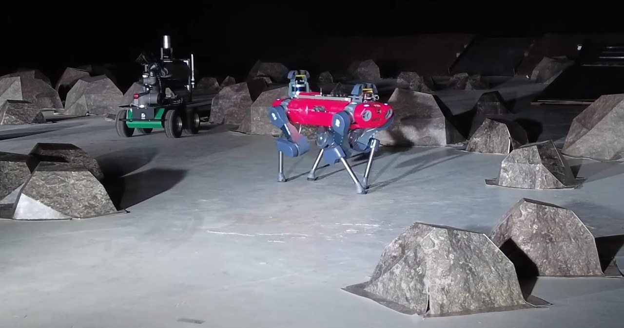 Na potrzeby zawodów łazików księżycowych został wykonany specjalny tor testowy /Zrzut ekranu/Rovers compete in lunar Space Resources Challenge /YouTube