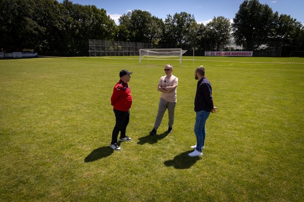 Na stadionie SC Polonia Hannover /Michał Dukaczewski /RMF FM