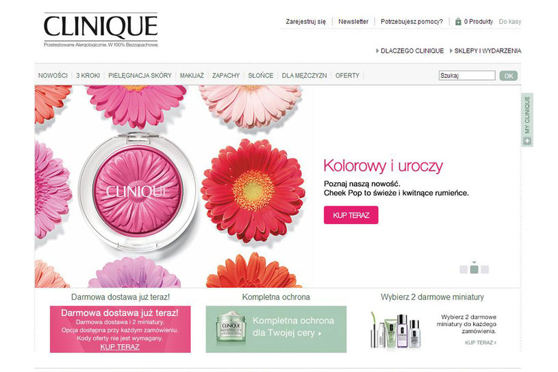 Na stronie clinique.com.pl znajdziesz pełną ofertę produktów /materiały prasowe