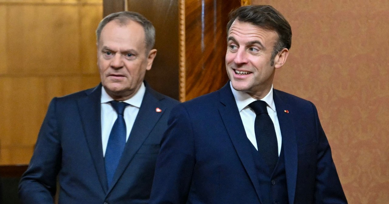 Na szczycie w Paryżu przywódcy europejscy, m.in. Emmanuel Macron i Donald Tusk, będą rozmawiać o zbiorowym bezpieczeństwie /SERGEI GAPON /AFP