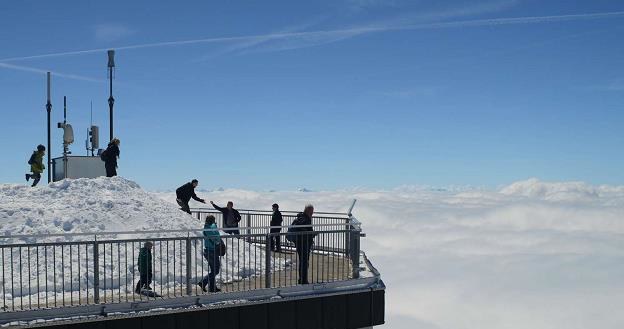 Na szczycie Zugspitze /AFP