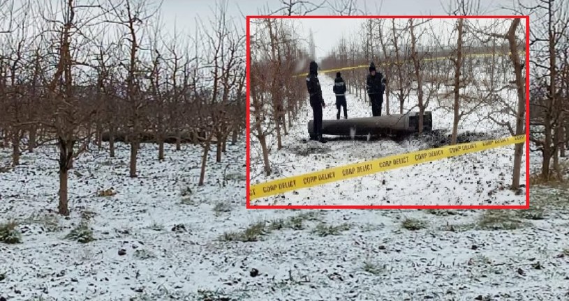 Na terenie Mołdawii odnaleziono fragment rakiety /MSW Mołdawii/Facebook /