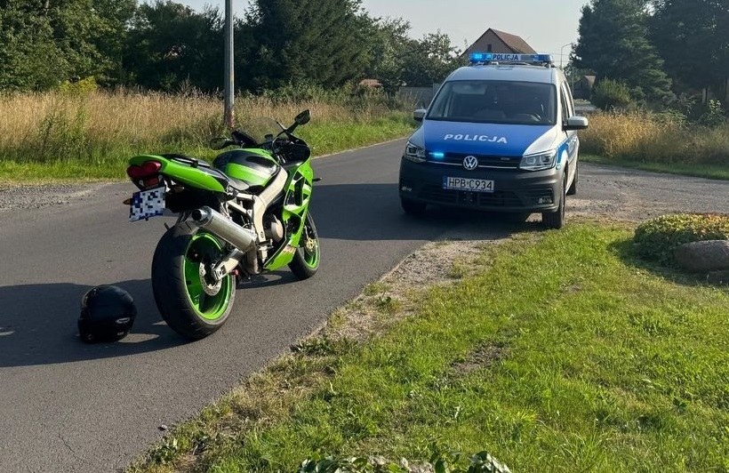 Na tym motocyklu 31-latek uciekał przed policją /Dolnośląska Policja /