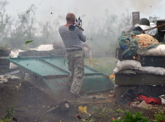 Na Ukrainie trwa regularna wojna fot. Genya Savilov /AFP