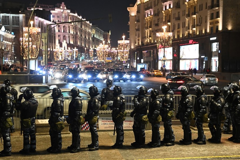 Na ulicach Moskwy roi się od służb bezpieczeństwa /AFP